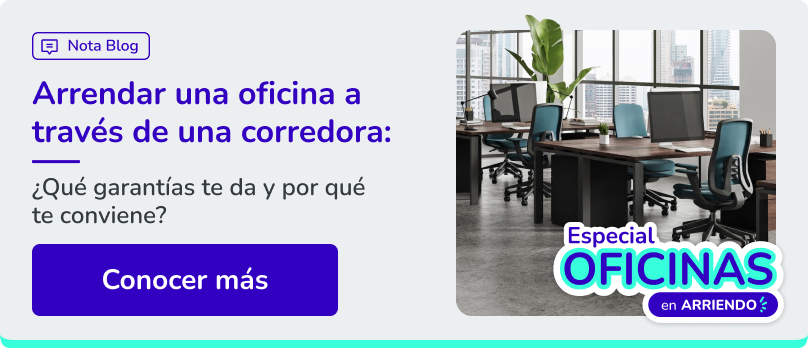 Arrendar oficina a través de una corredora