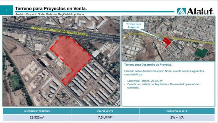 terreno en venta en Quilicura