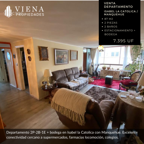 departamento en venta en Las Condes