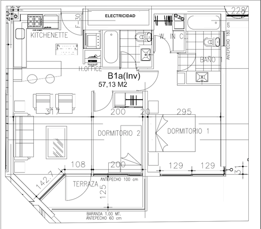 Venta Usado Departamento 2D 2B E B - Las Condes