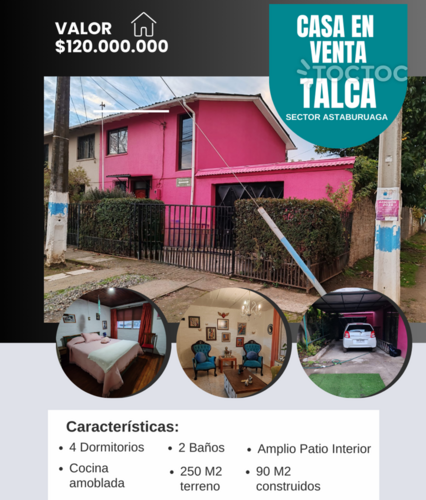 casa en venta en Talca