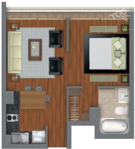 Arriendo Temporal Departamento 1D 1B - Providencia