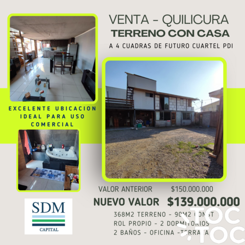 casa en venta en Quilicura