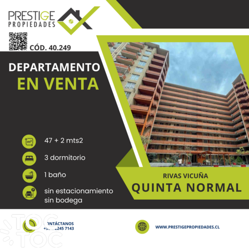 departamento en venta en Quinta Normal