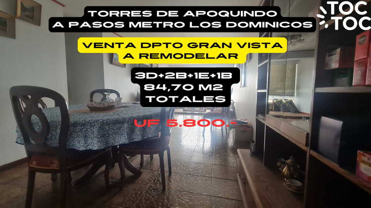 departamento en venta en Las Condes