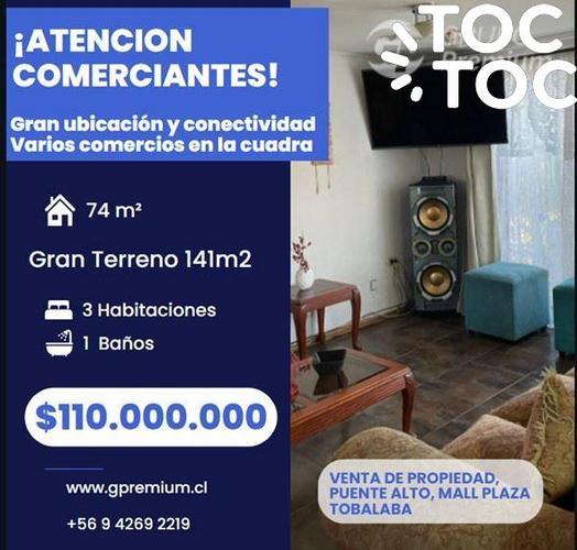 casa en venta en Puente Alto