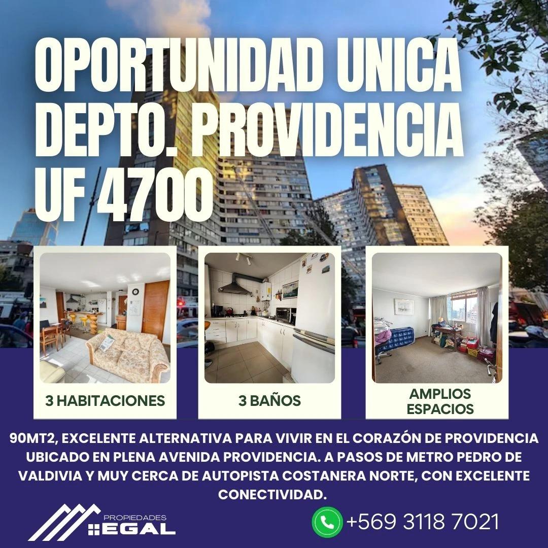 Venta Usado Departamento 3D 3B - Providencia