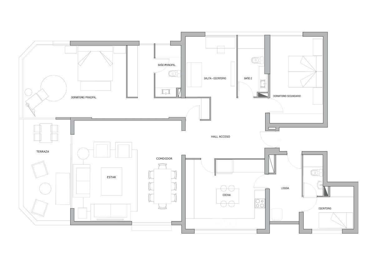Venta Usado Departamento 3D 3B E B - Las Condes