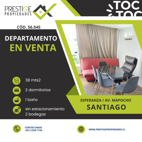 departamento en venta en Santiago