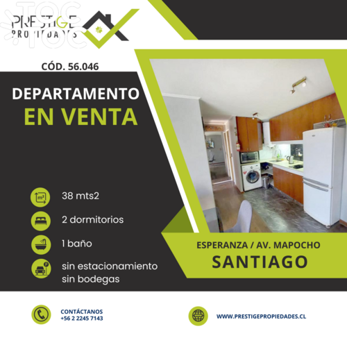 departamento en venta en Santiago