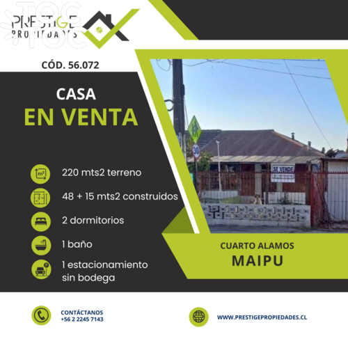 casa en venta en Maipú