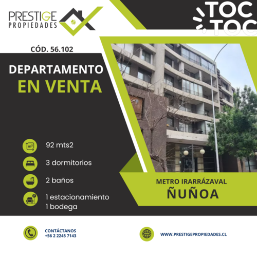 departamento en venta en Ñuñoa