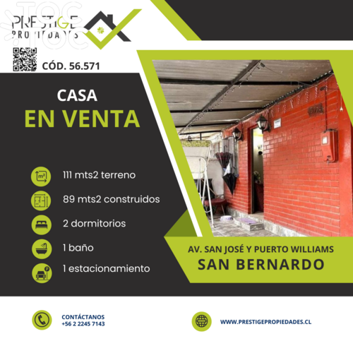 casa en venta en San Bernardo