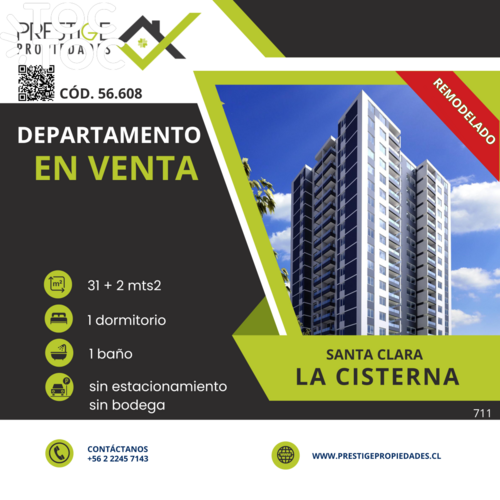 departamento en venta en La Cisterna