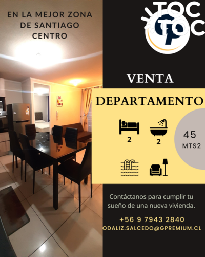 departamento en venta en Santiago