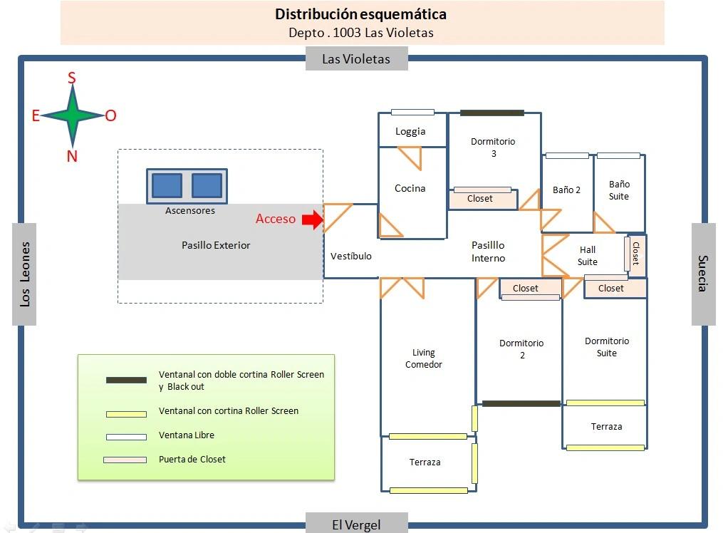 Arriendo Departamento 3D 2B E B - Providencia