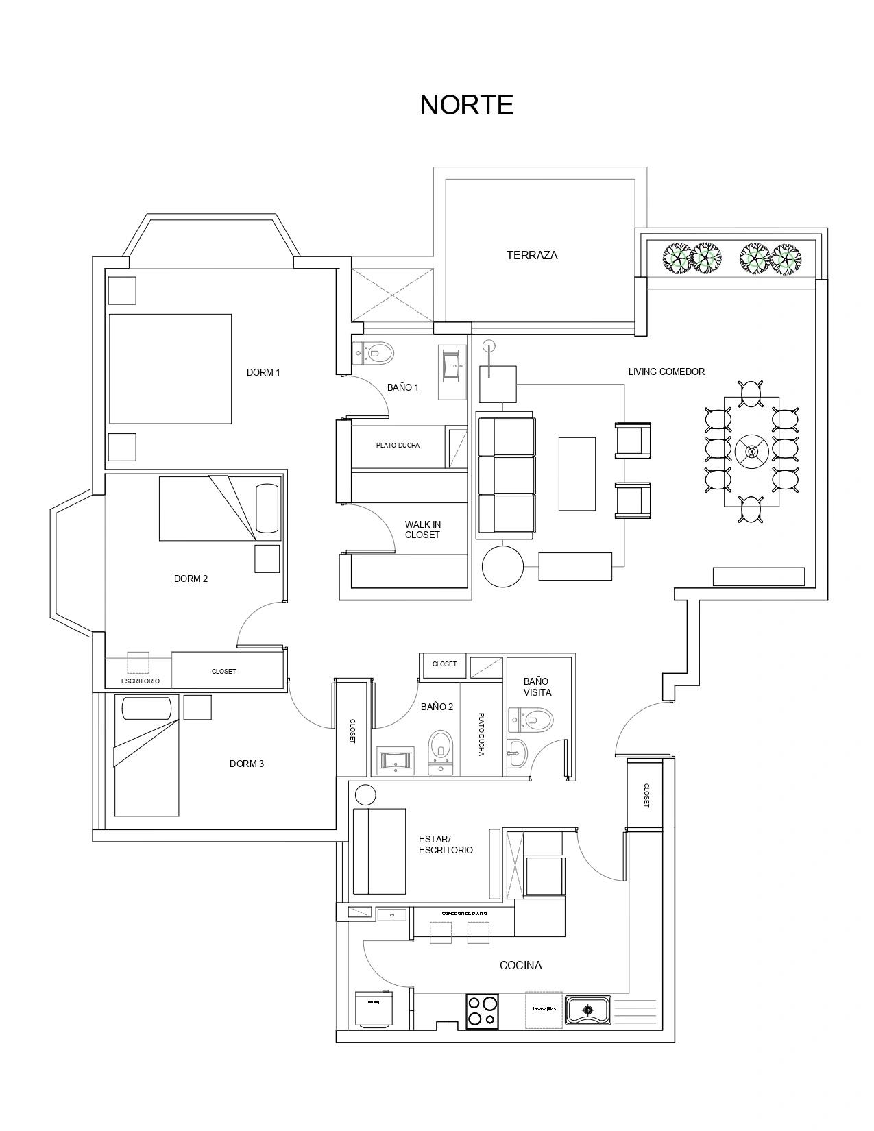 Venta Usado Departamento 3D 3B - Las Condes