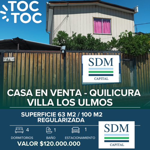 casa en venta en Quilicura