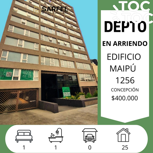 departamento en arriendo en Concepción