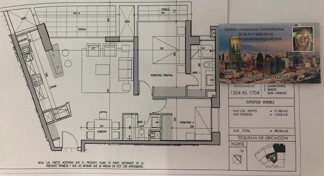 Venta Usado Departamento 2D 2B E B - Providencia