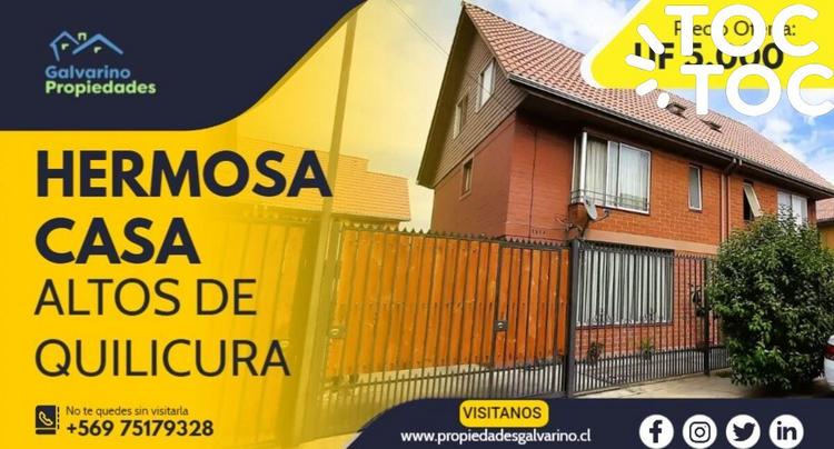 casa en venta en Quilicura