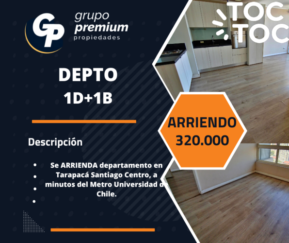 departamento en arriendo en Santiago