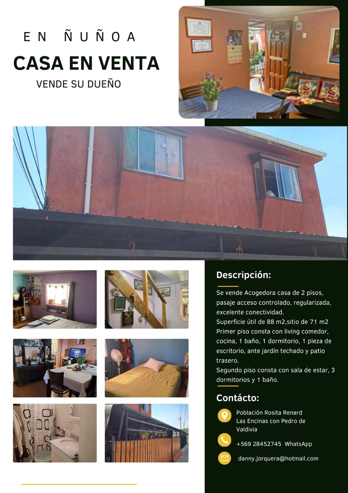 Venta Usado Casa 4D 2B - &Ntilde;u&ntilde;oa