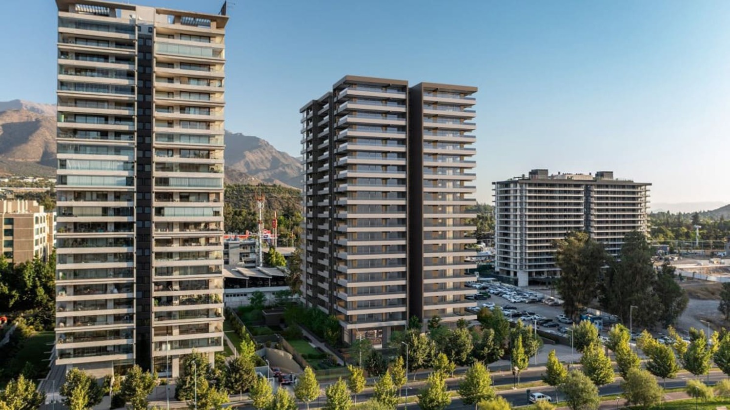 Vista publicada del proyecto en Vitacura