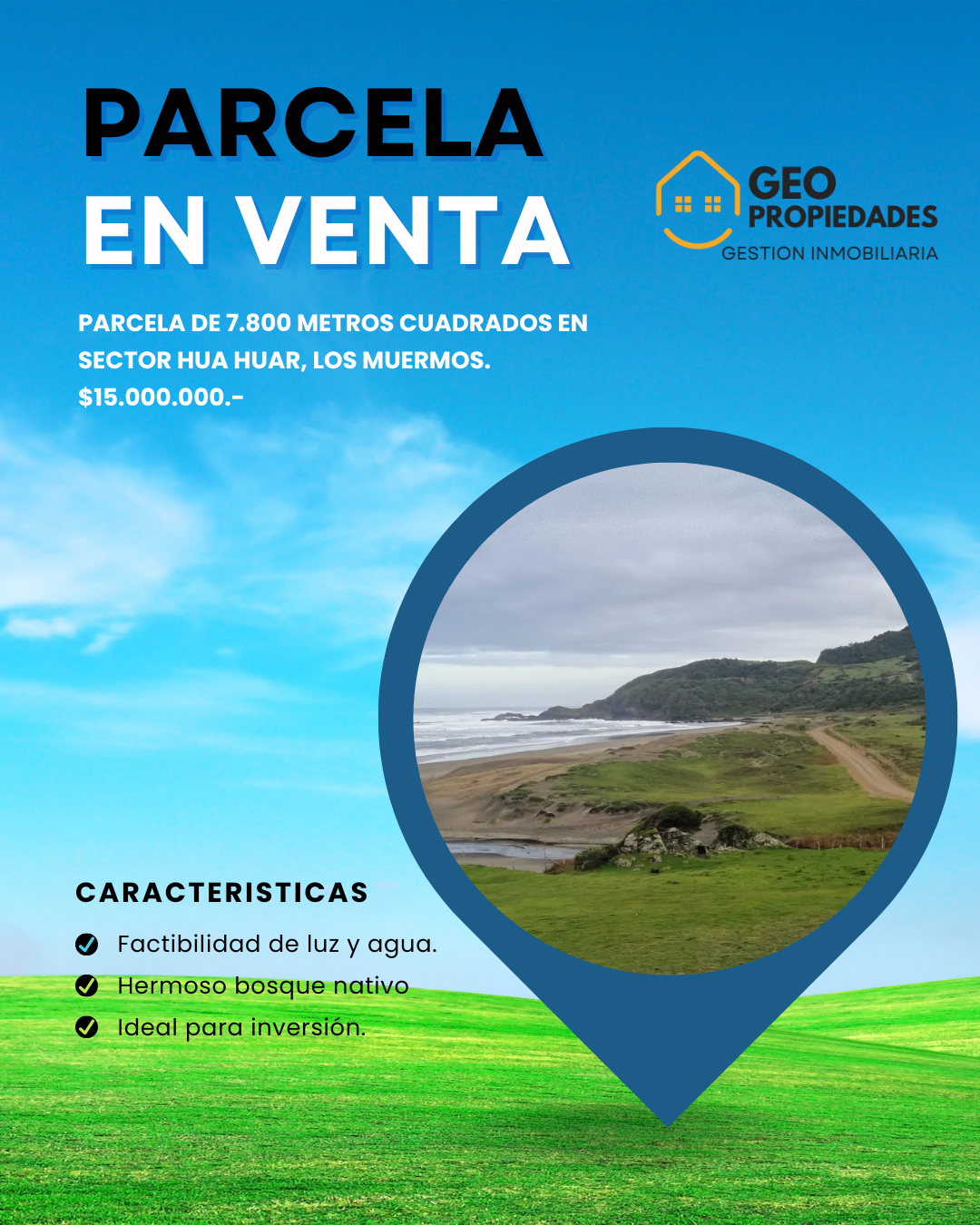 PARCELA EN INMOJORABLE PRECIO IDEAL PARA INVERSION