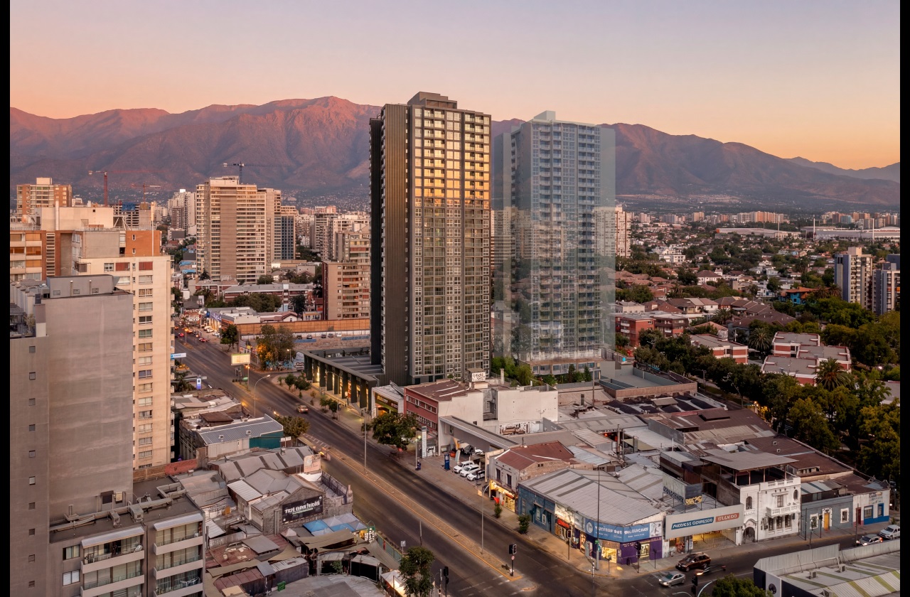 Vista publicada del proyecto en Ñuñoa