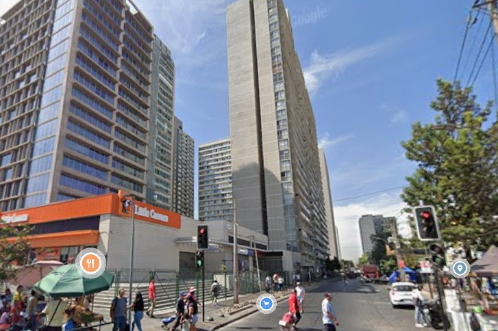 Vista publicada de la propiedad en Estación Central