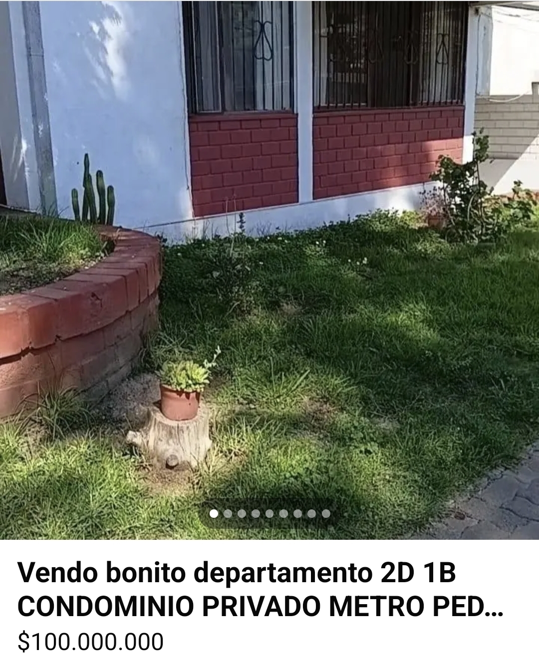Vista publicada de la propiedad en San Joaquín